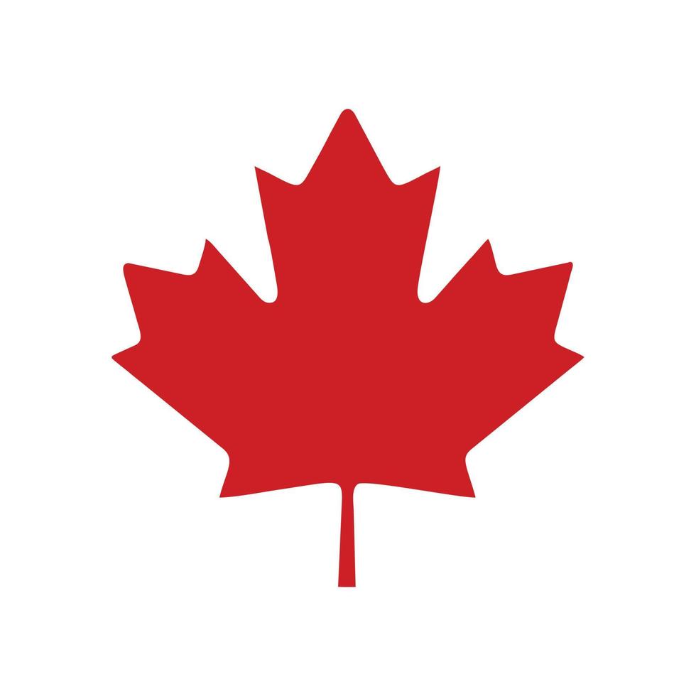 kanada ikon isolerat på vit bakgrund vektor