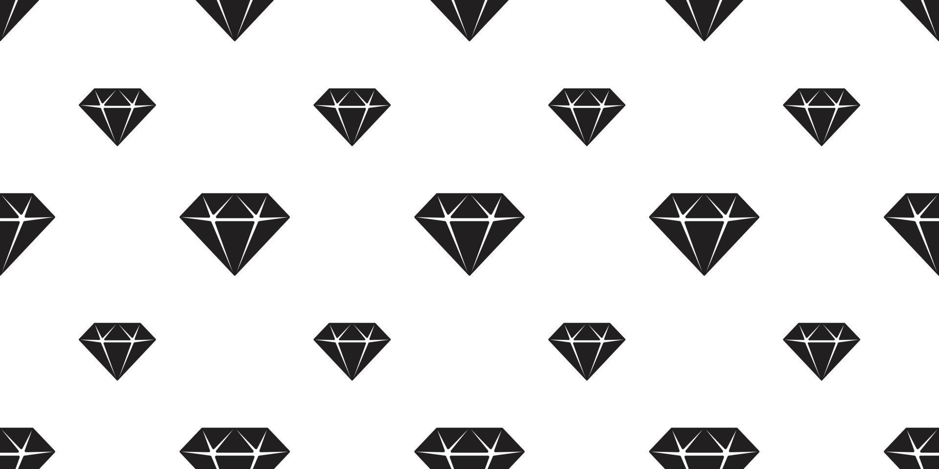 Diamant nahtlos Muster Vektor Juwel Schmuck Symbol Kristall Hintergrund Hintergrund