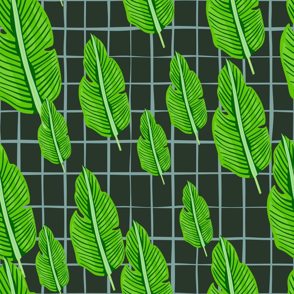 tropisk blad sömlös mönster. exotisk löv bakgrund. djungel växter ändlös tapet. regnskog blommig hawaiian bakgrund. vektor