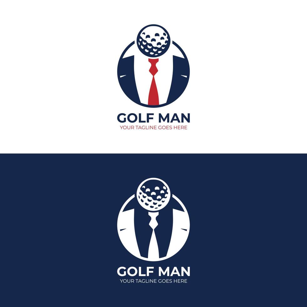 Golf Mann einzigartig Logo, geeignet zum Ihre Geschäft weil diese Logo ist einzigartig vektor