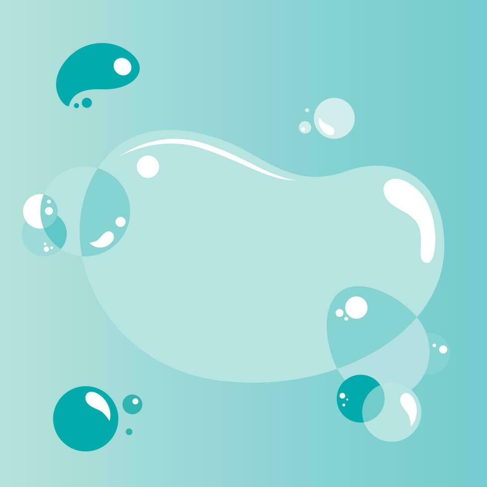 abstrakt flytande gelé bubbla te bakgrund vektor illustration grafisk