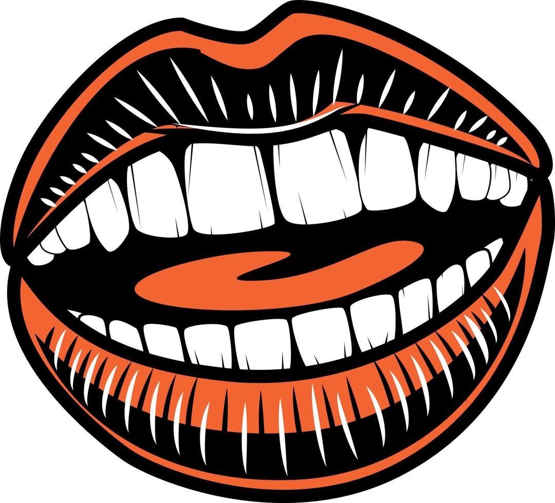 Vektor Bild von Zähne und Mund
