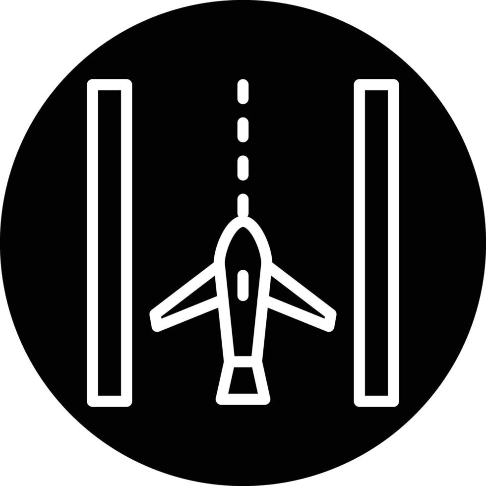 Landebahn-Vektor-Icon-Design vektor