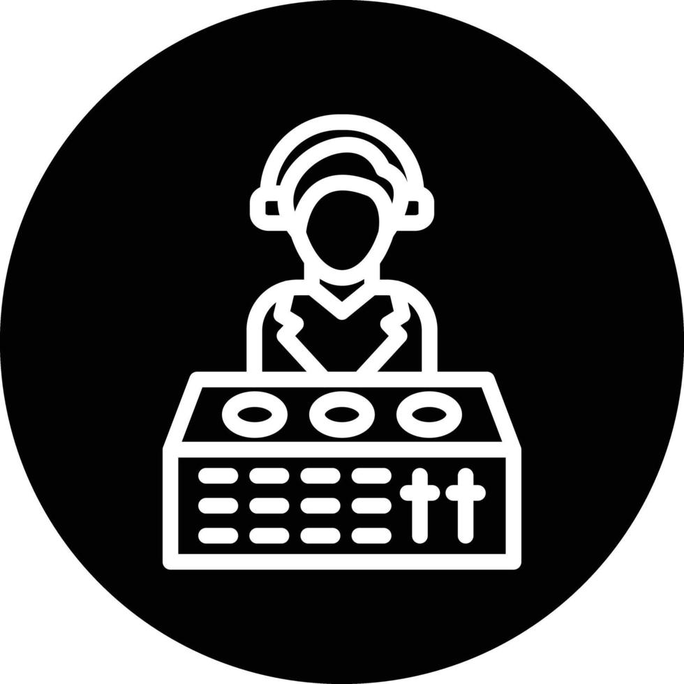 DJ-Vektor-Icon-Design vektor