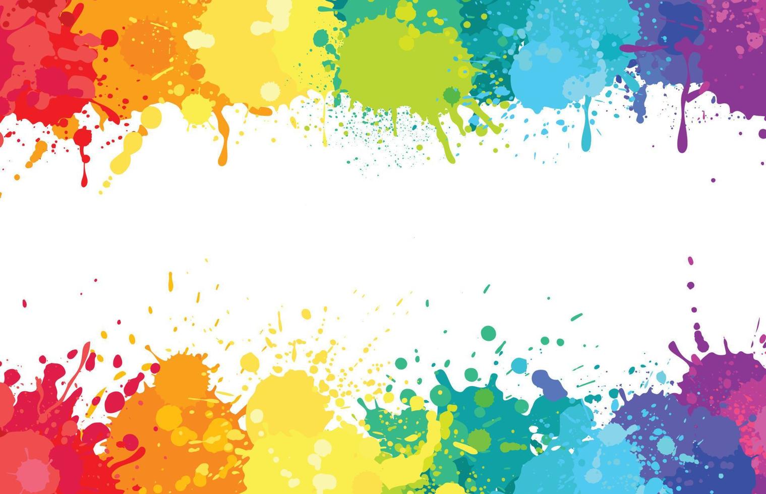 bunt Farbe Spritzer Hintergrund, gemalt Regenbogen Spritzer. farbig Aquarell Spritzen, abstrakt Farbe sprühen Farben Explosion Vektor Banner