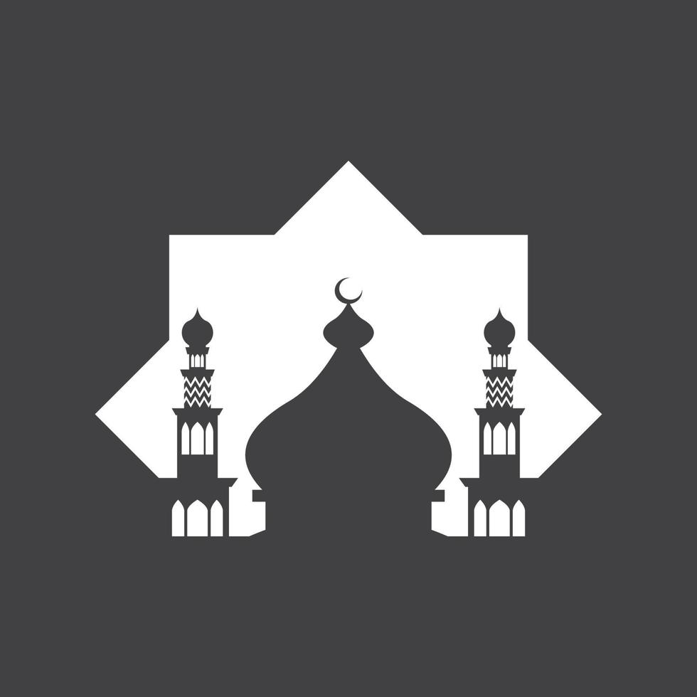 islamisch Moschee Logo Design Vektor Vorlage Illustration