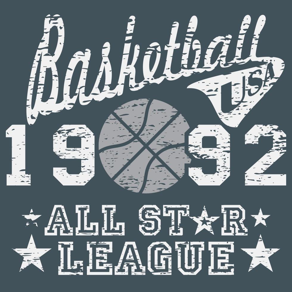 basket allstar grunge blå vektor