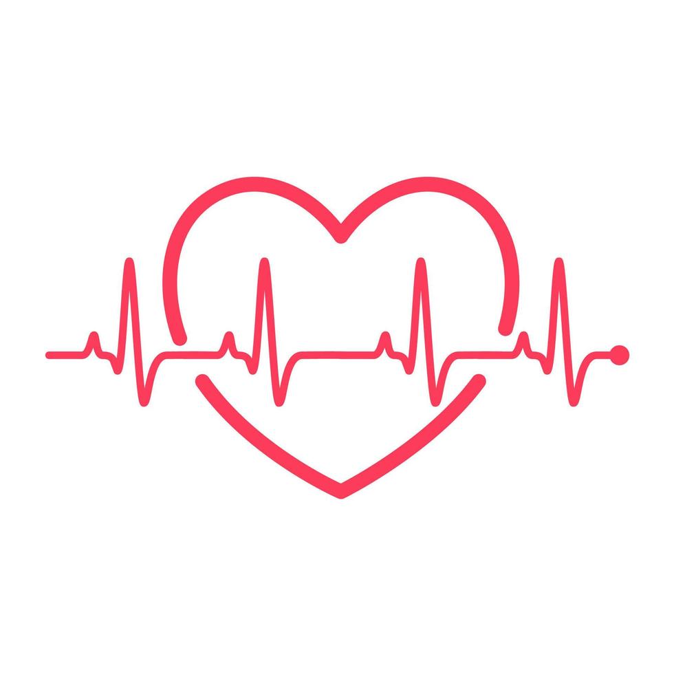 hjärta rytm Graf kontroll din hjärtslag för diagnos vektor