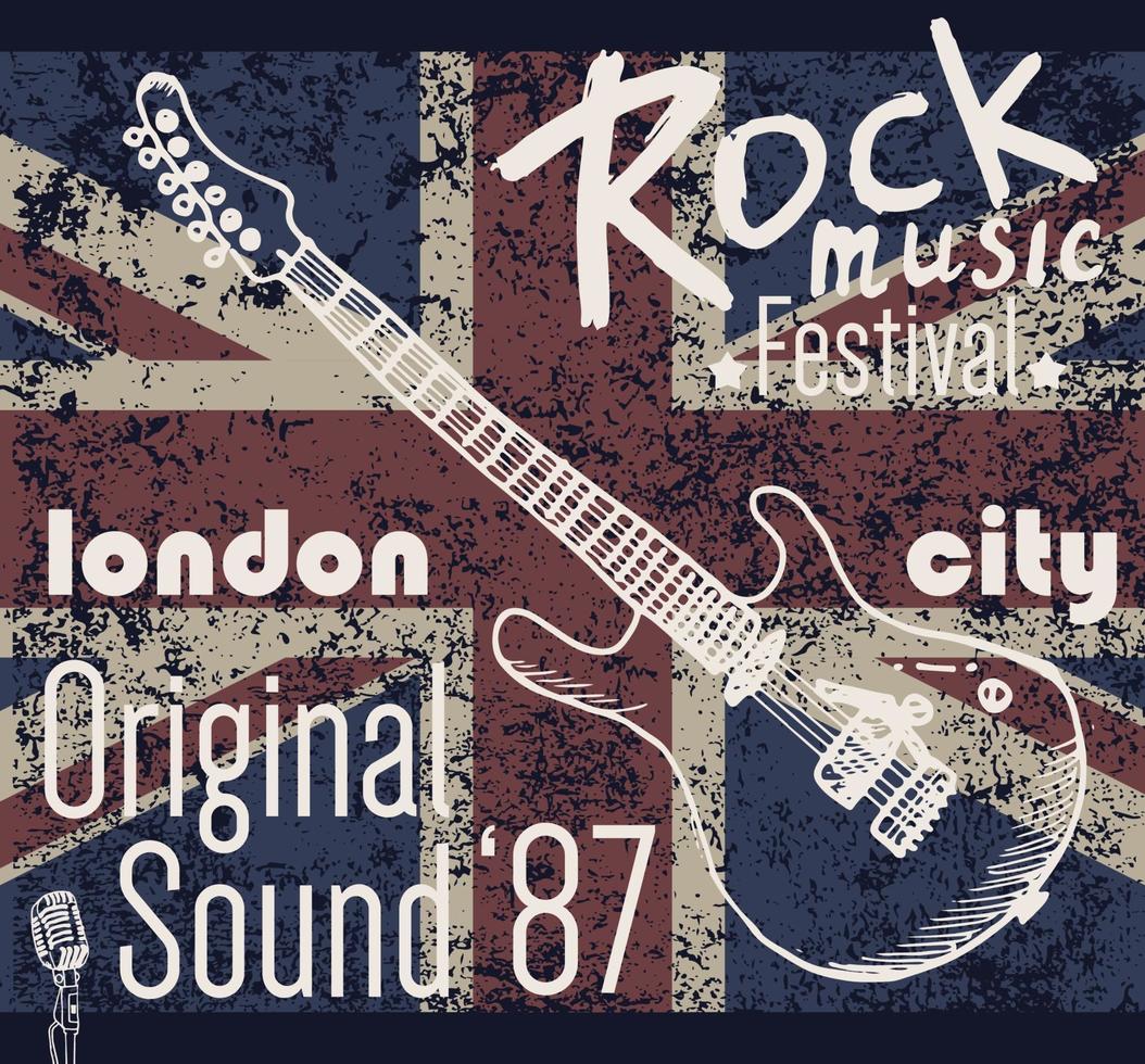 T-Shirt London Rock v1 vektor