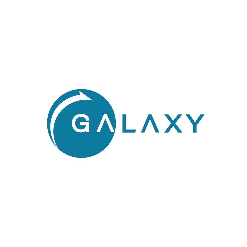 kreativ och abstrakt galax för solsystemet och universum logotyp design vektor redigerbar