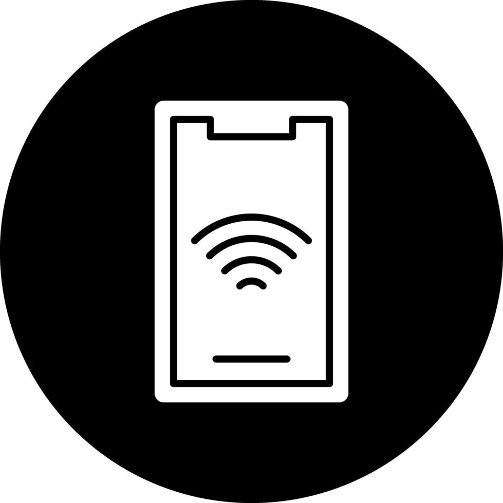 Handy, Mobiltelefon W-lan Vektor Symbol Design