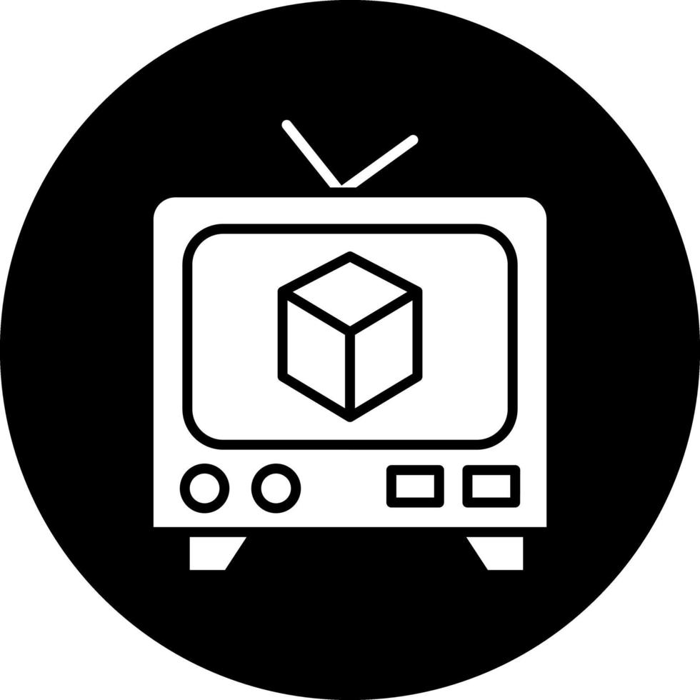 TV-Vektor-Icon-Design vektor