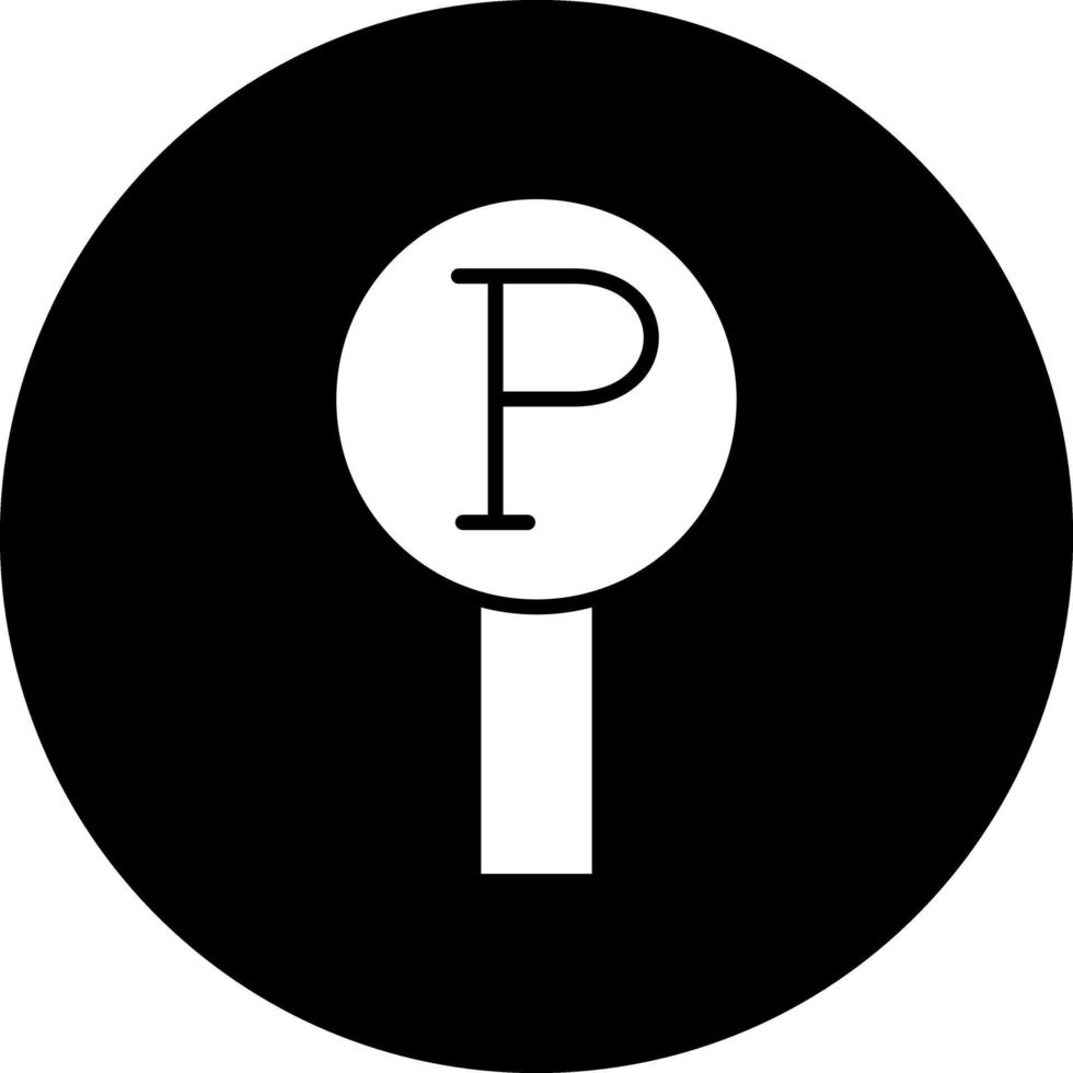 Parkplatz-Vektor-Icon-Design vektor