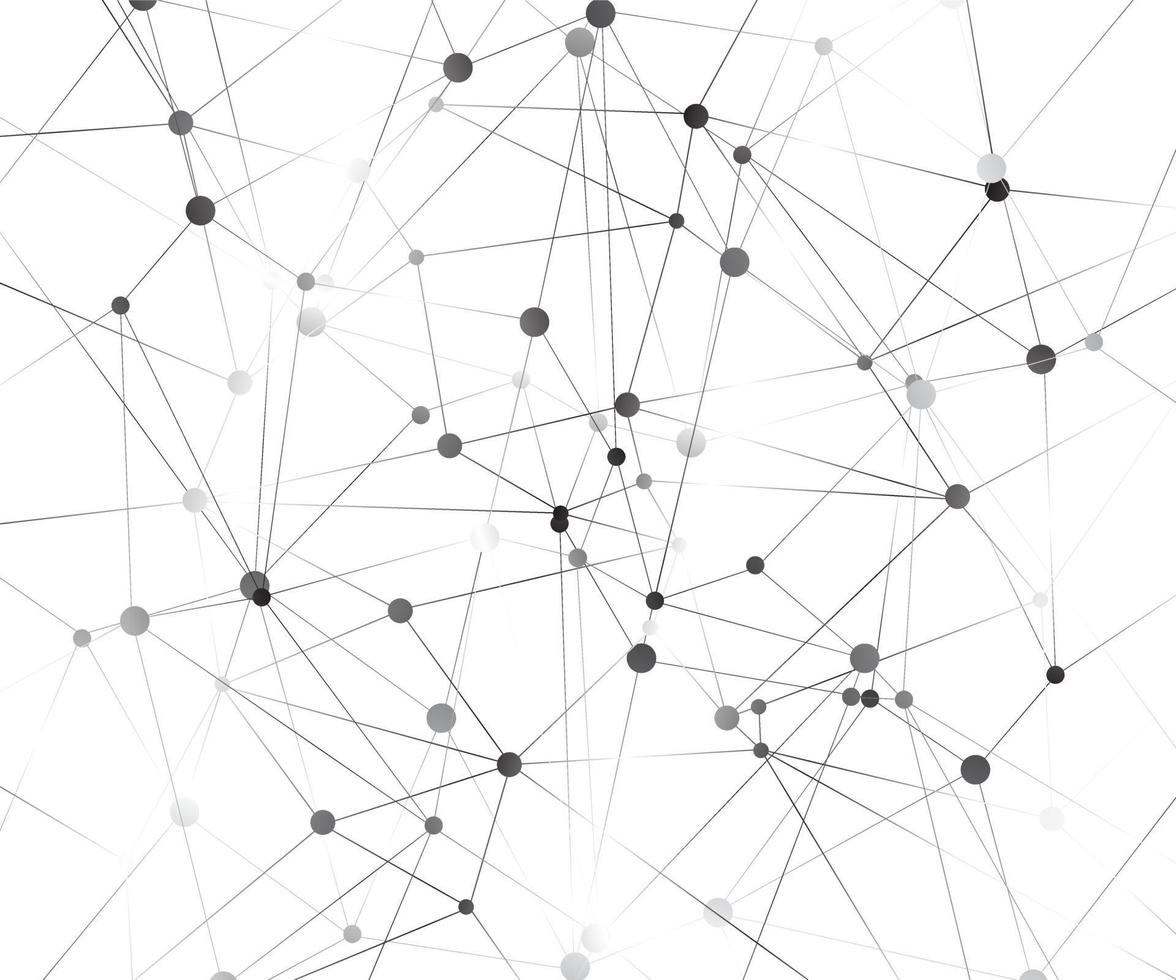 geometrisk grafisk bakgrundsmolekyl och kommunikation. stora datakomplex med föreningar. perspektiv bakgrund. digital datavisualisering. vetenskaplig cybernetisk vektorillustration. vektor