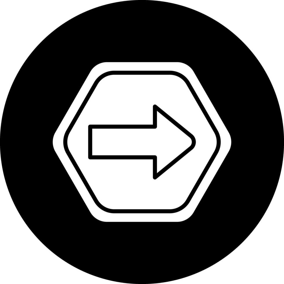 einer Weg Vektor Symbol Design