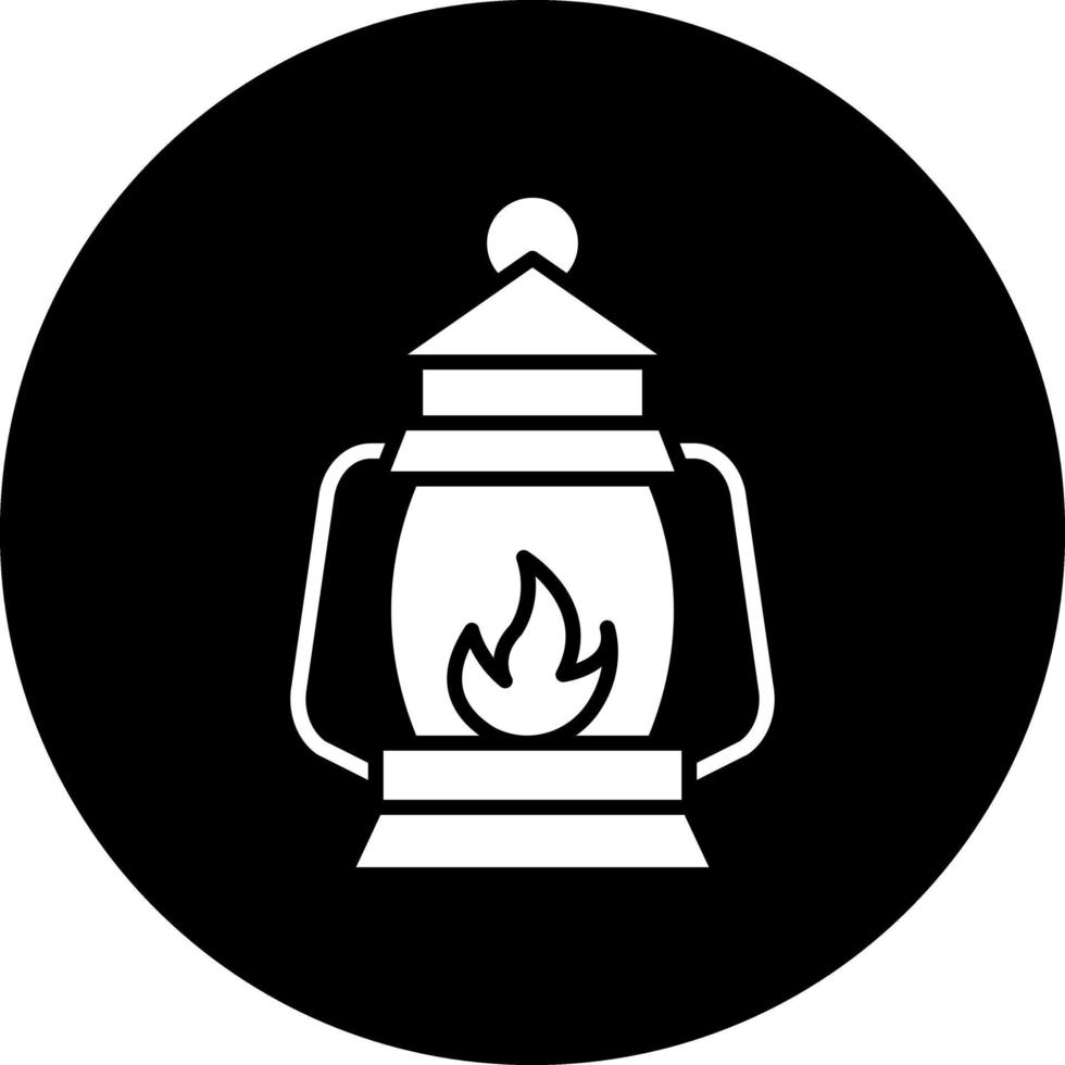 Öllampen-Vektor-Icon-Design vektor