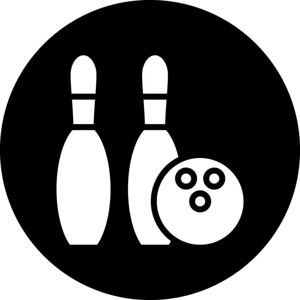 Bowling-Vektor-Icon-Design vektor