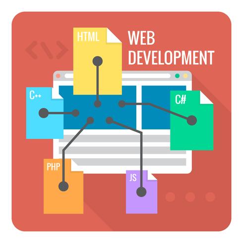 Web Entwicklung vektor