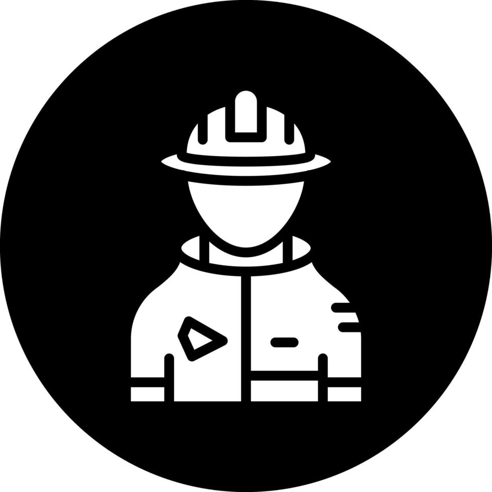 Feuerwehrmann-Vektor-Icon-Design vektor