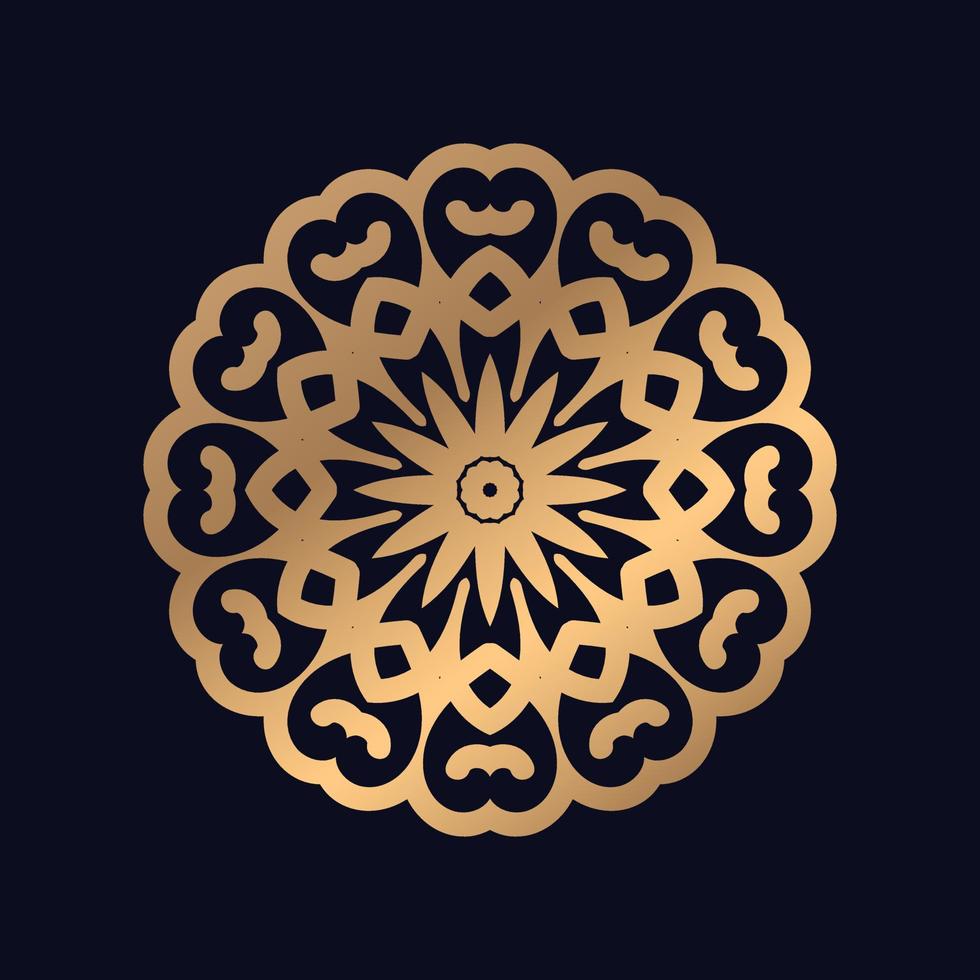 Luxus Mandala Design Blumen- Mandala Mandala Kunst Design einfach Hintergrund Vektor