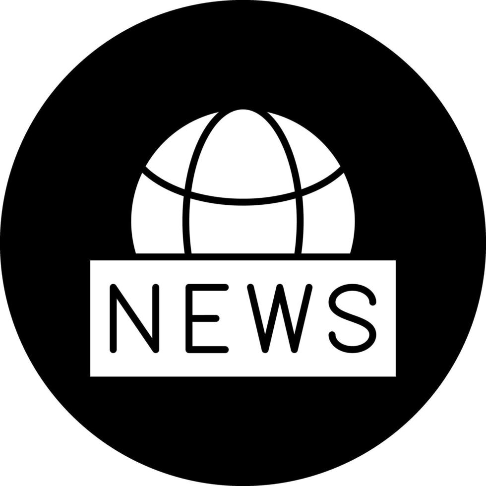 global Nyheter vektor ikon design