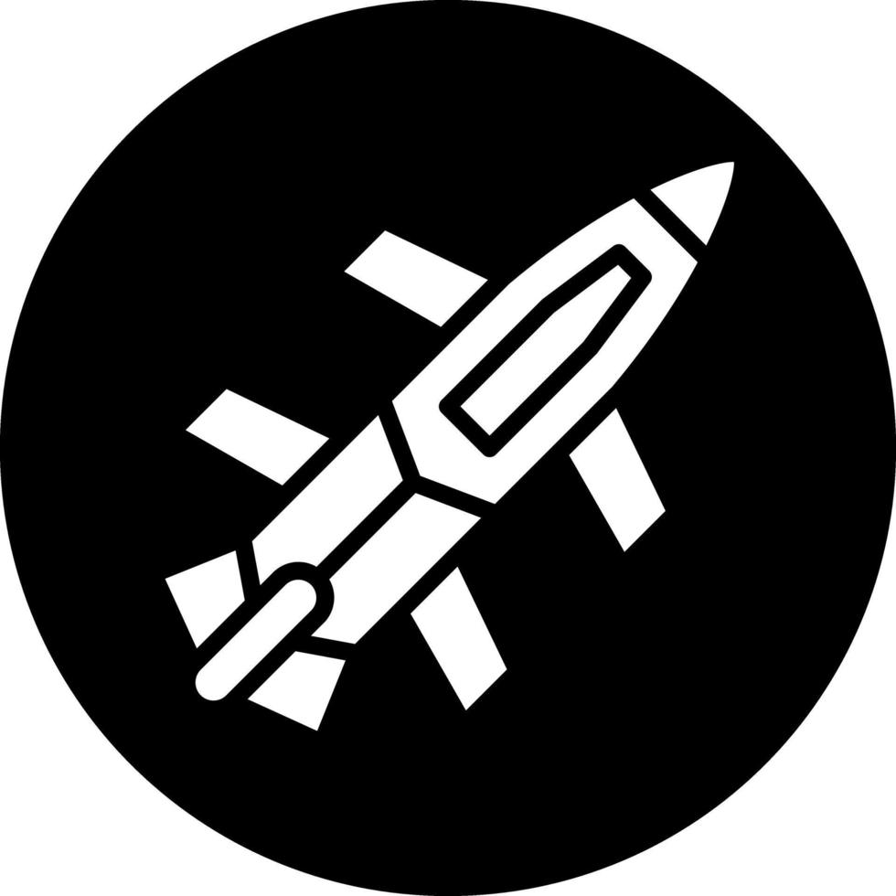 armén raket vektor ikon design