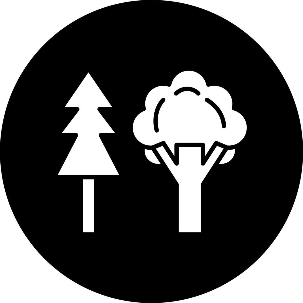 Wald-Vektor-Icon-Design vektor