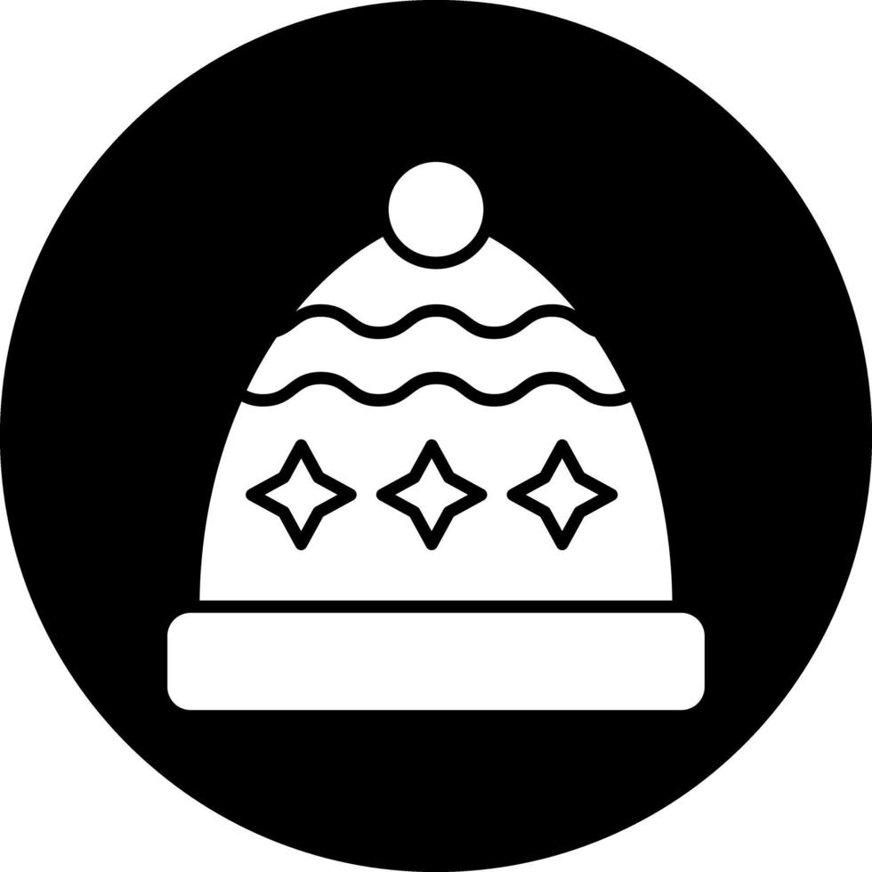 vinter- hatt vektor ikon design