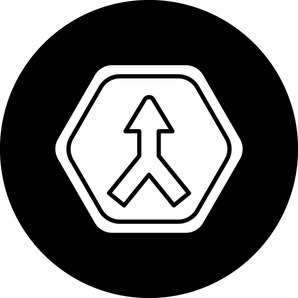 konvergieren Straße Vektor Symbol Design