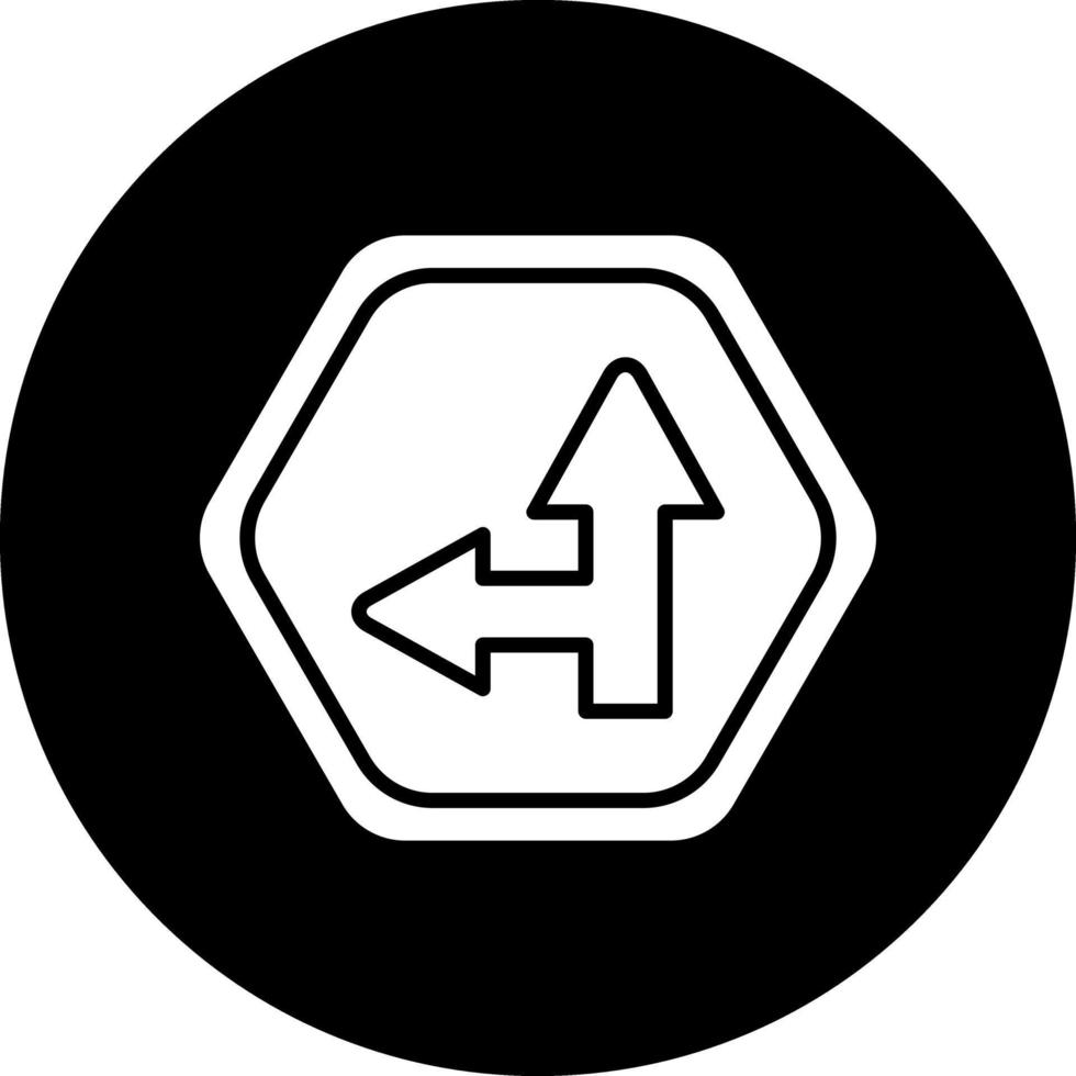 Seite Straße links Vektor Symbol Design