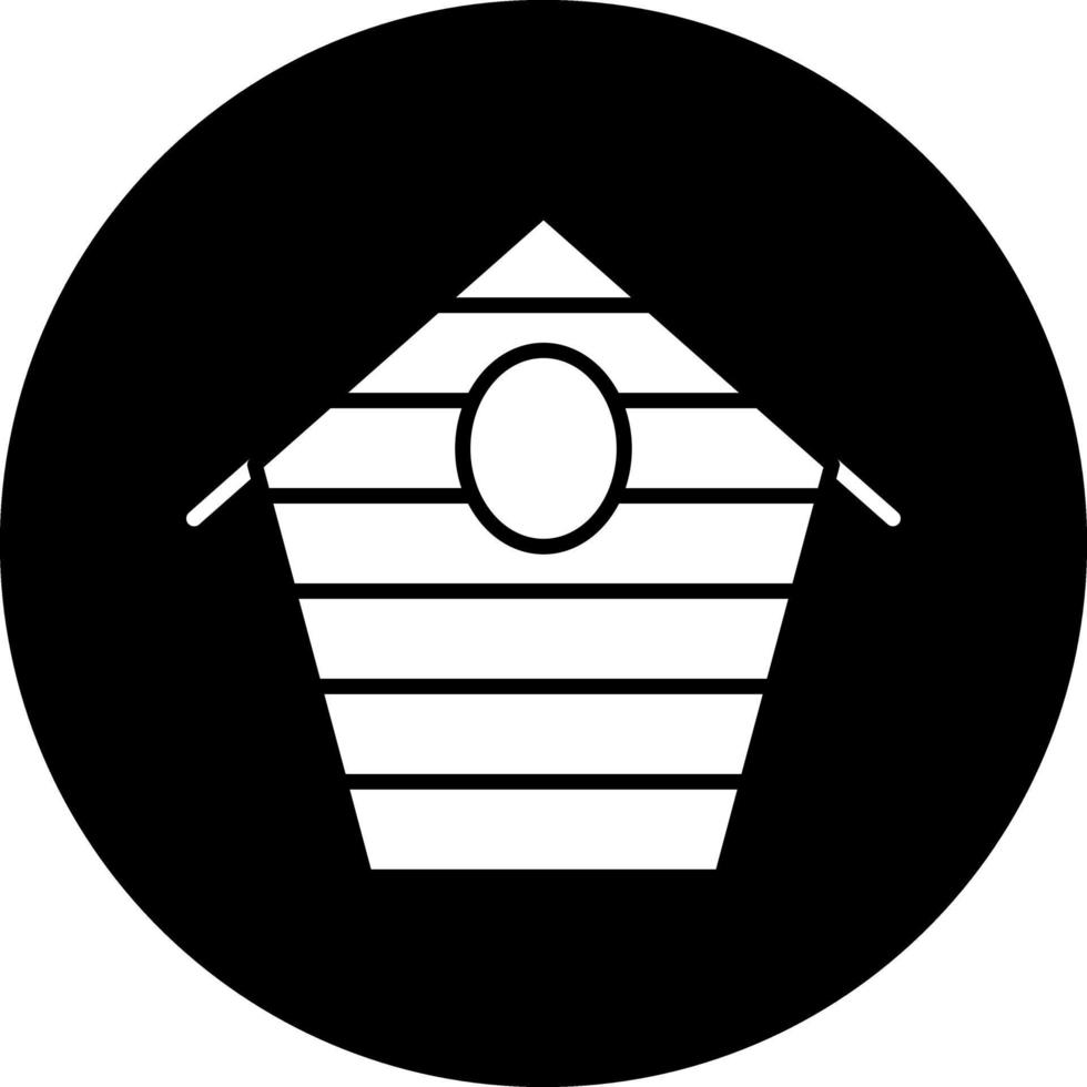 Vogelhaus-Vektor-Icon-Design vektor