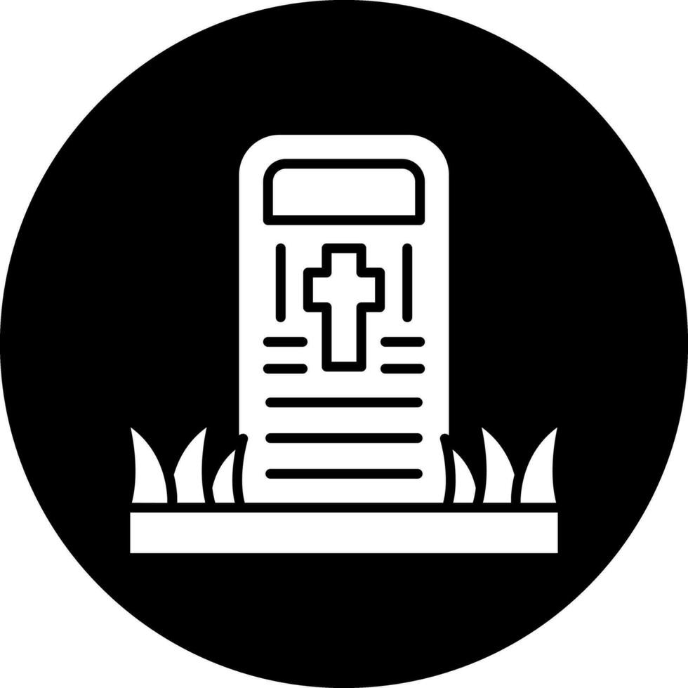 Friedhof-Vektor-Icon-Design vektor