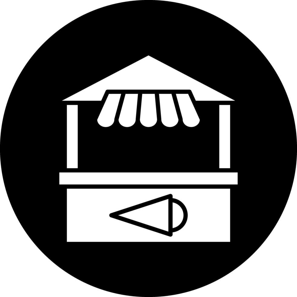 Eis Sahne Stall Vektor Symbol Design