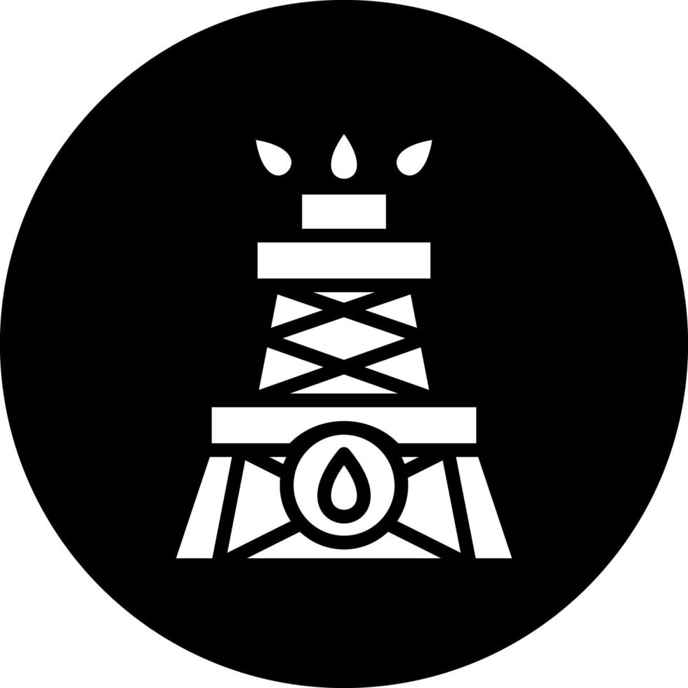 Bohren Öl Vektor Symbol Design