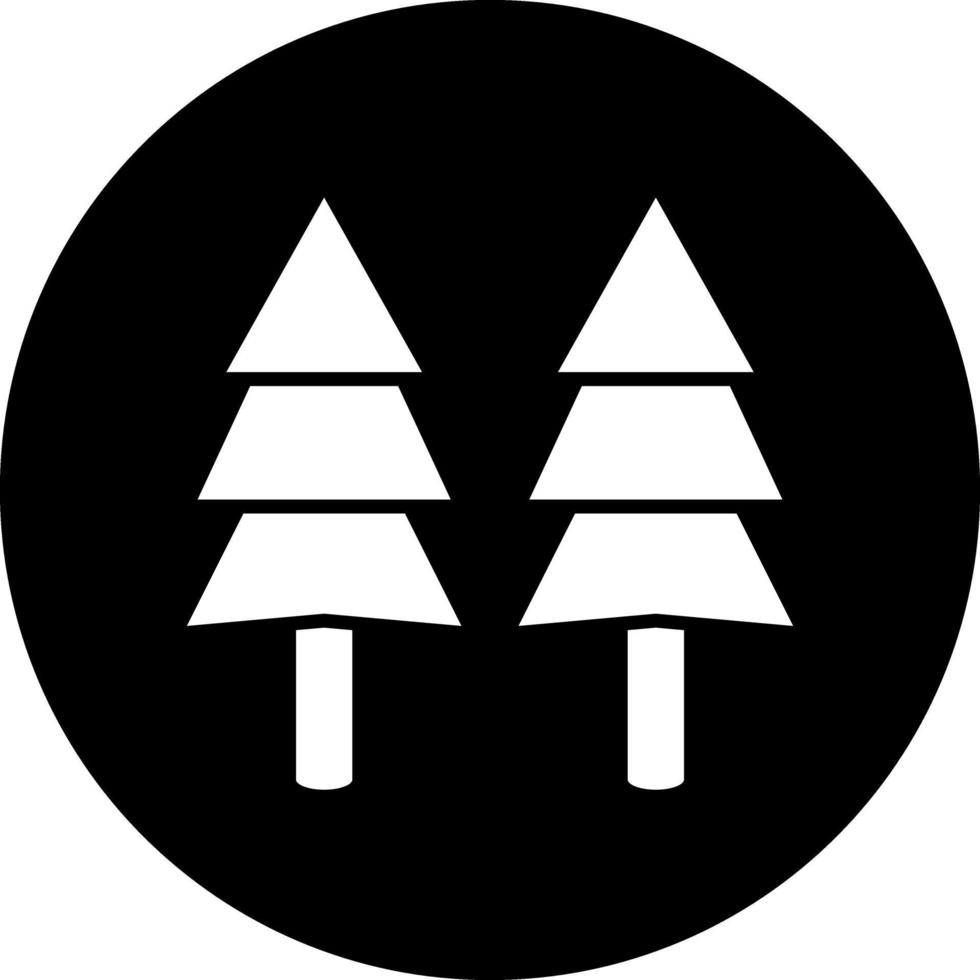 Kiefer Baum Vektor Symbol Design
