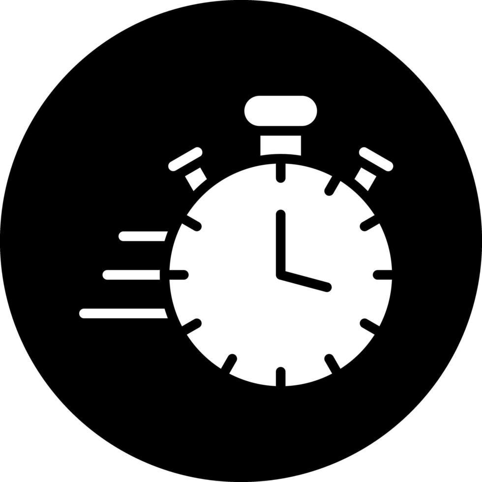 schnelles Zeitvektor-Icon-Design vektor
