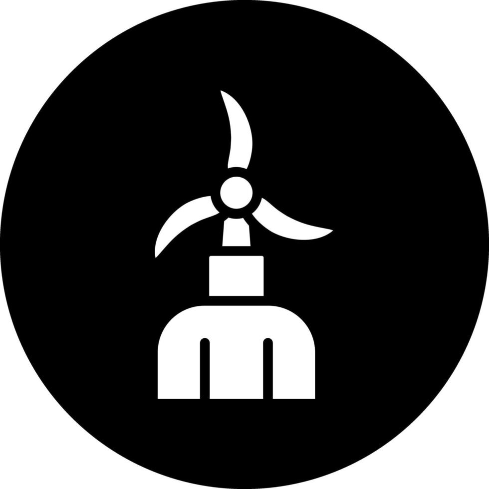 Windmühlen-Vektor-Icon-Design vektor