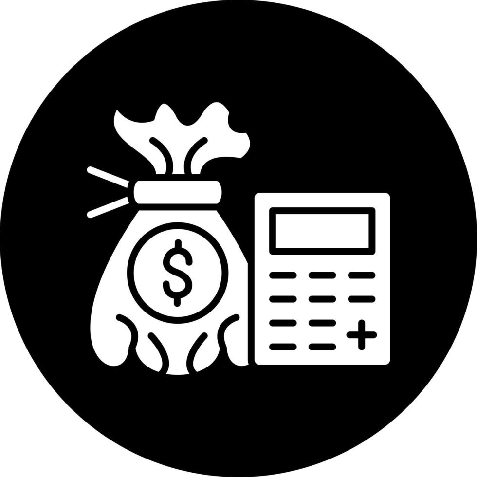 Budget-Vektor-Icon-Design vektor