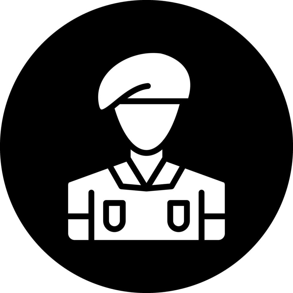 armén soldat vektor ikon design