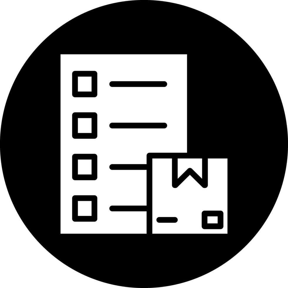Pakete Checkliste Vektor Symbol Design