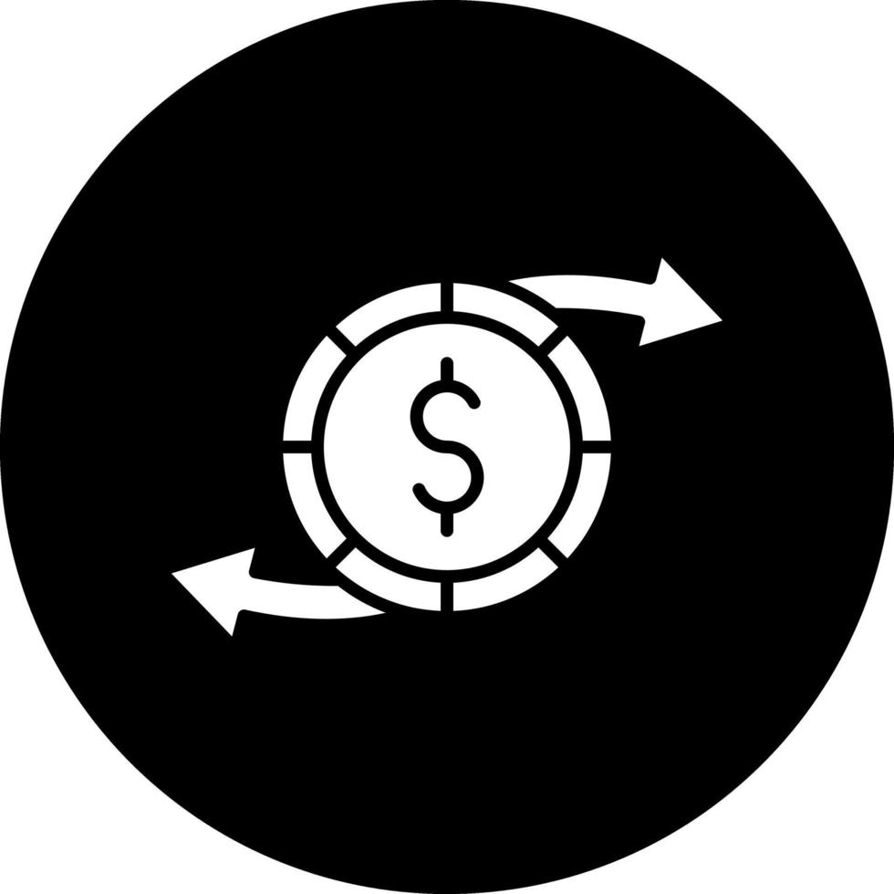 pengar överföra vektor ikon design