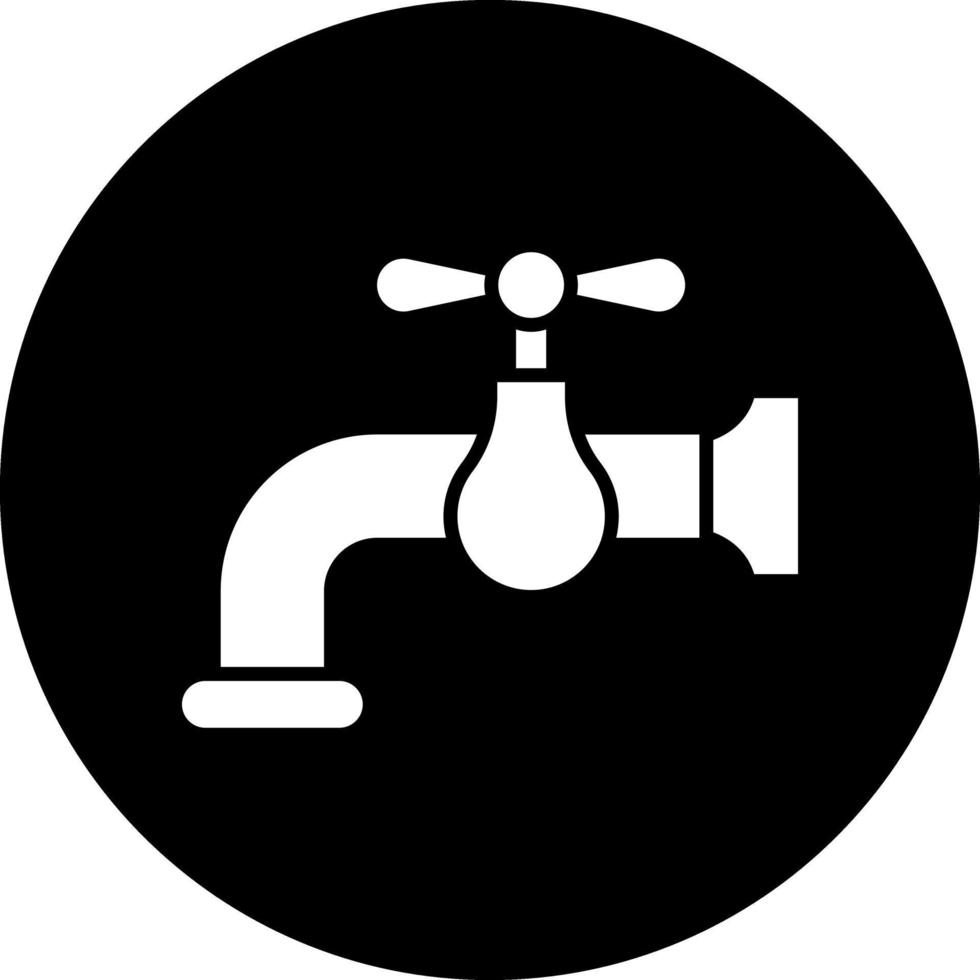 Wasserhahn-Vektor-Icon-Design vektor