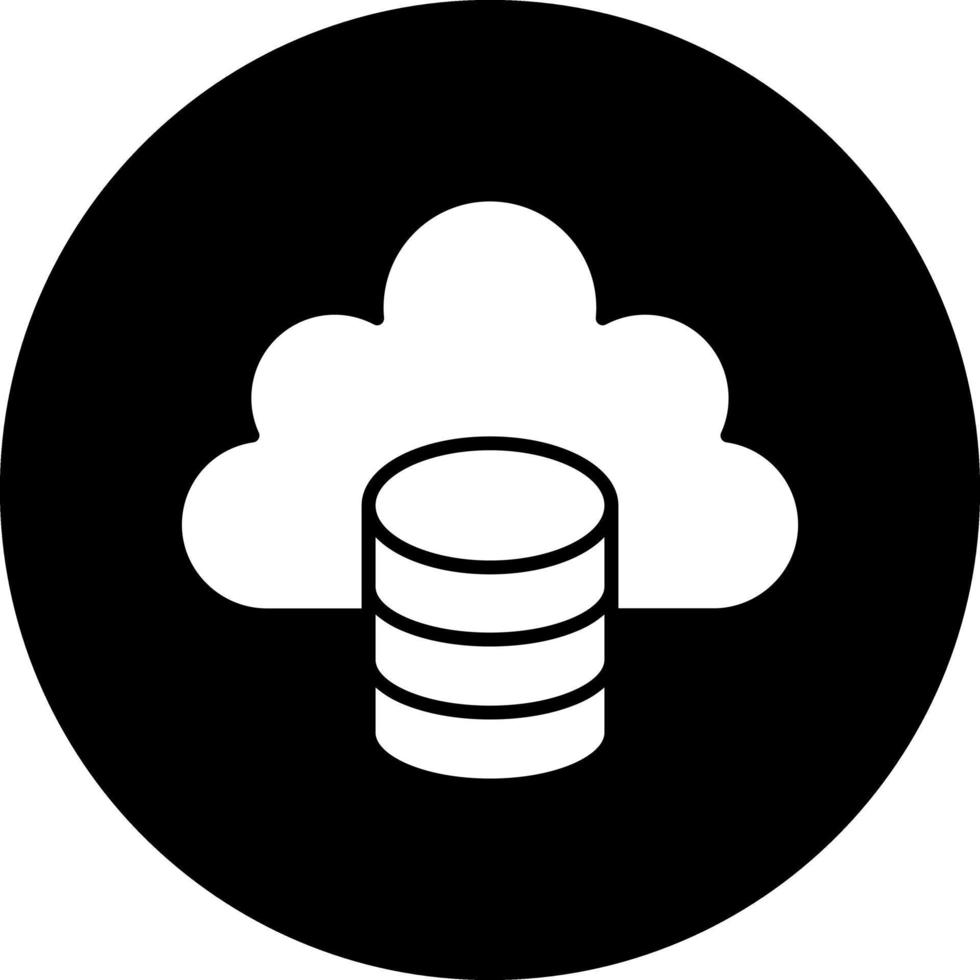 Cloud-Daten-Vektor-Icon-Design vektor