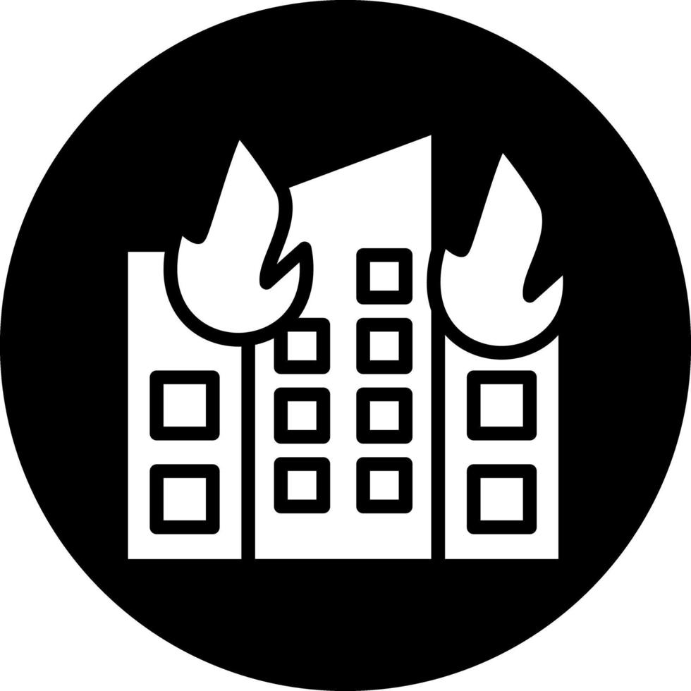 Gebäude Feuer Vektor Symbol Design