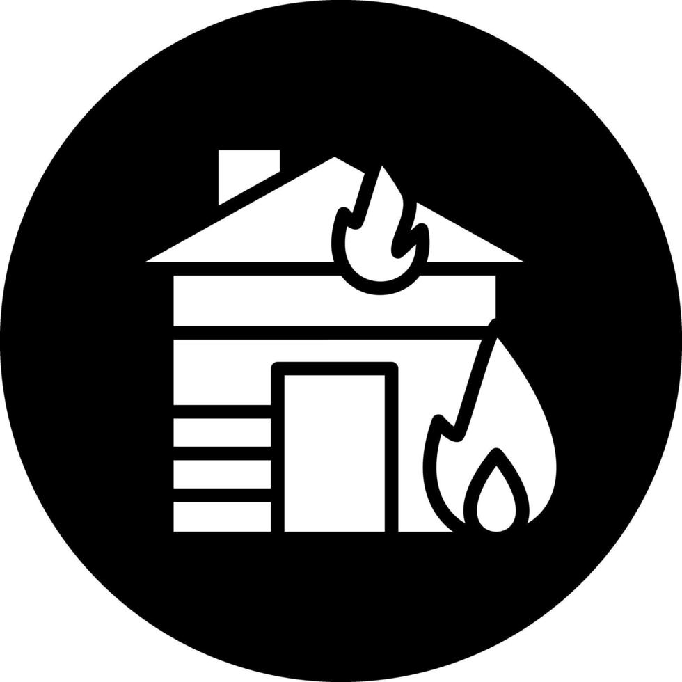 Haus Feuer Vektor Symbol Design