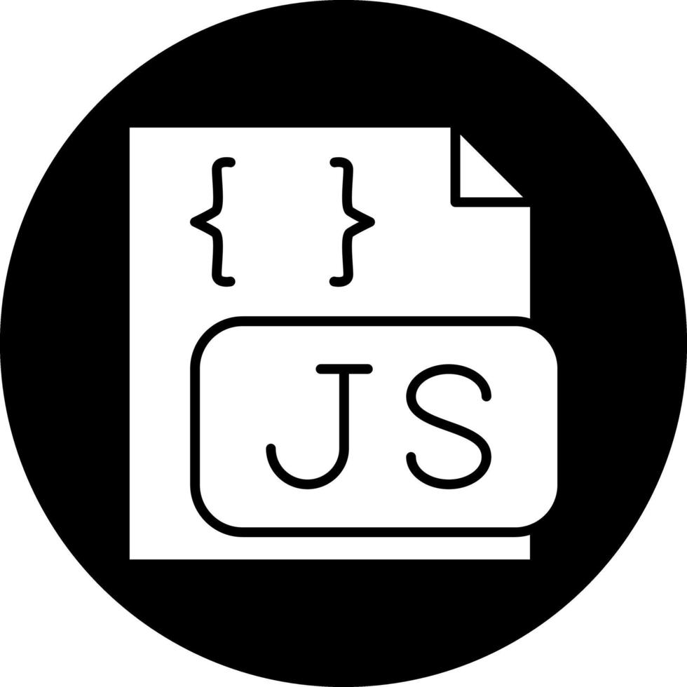 Javascript-Datei-Vektor-Icon-Design vektor