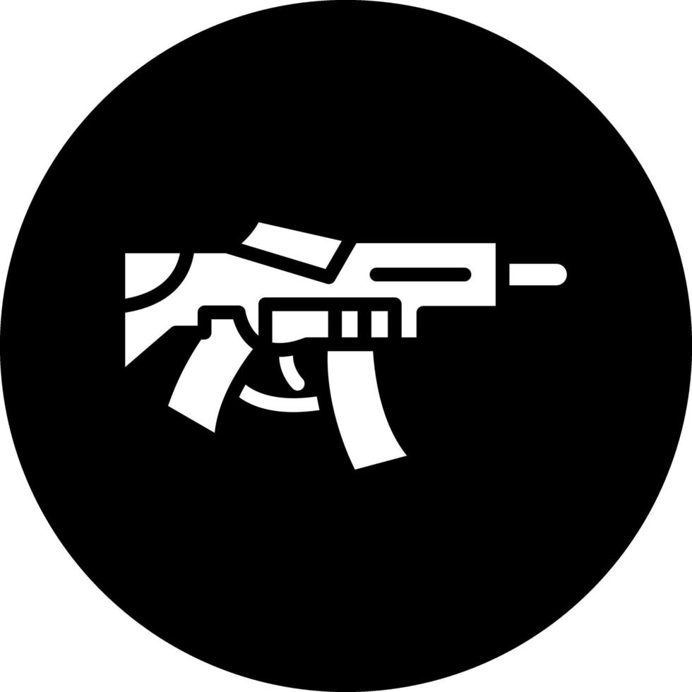 Maschine Gewehr Vektor Symbol Design