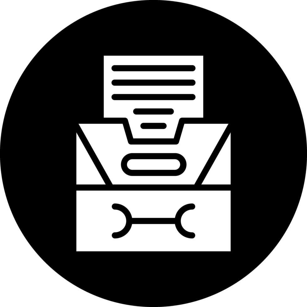 arkivering skåp vektor ikon design