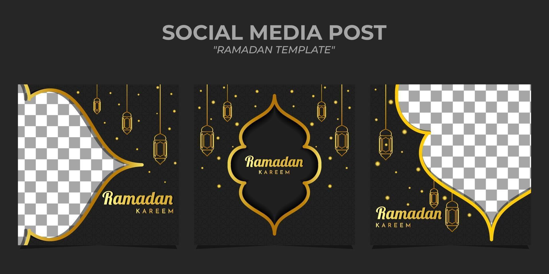 ramadan kareem temaplate sociala medier vektor