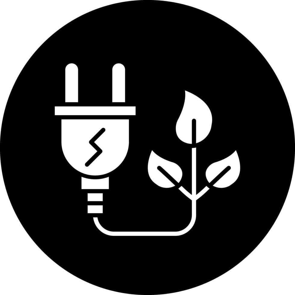 nachhaltiges Energie-Vektor-Icon-Design vektor